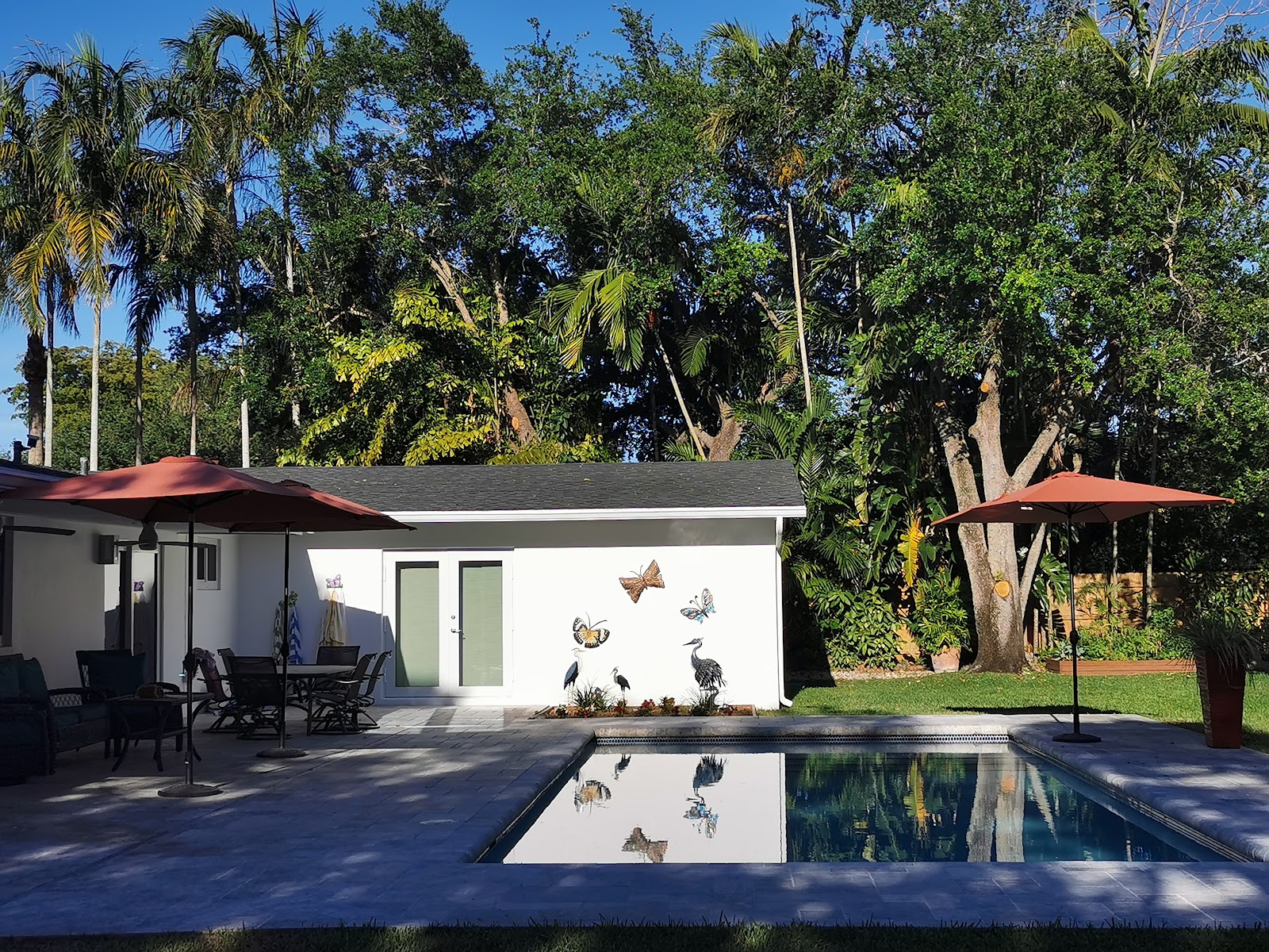 Completed pool at a Miami home